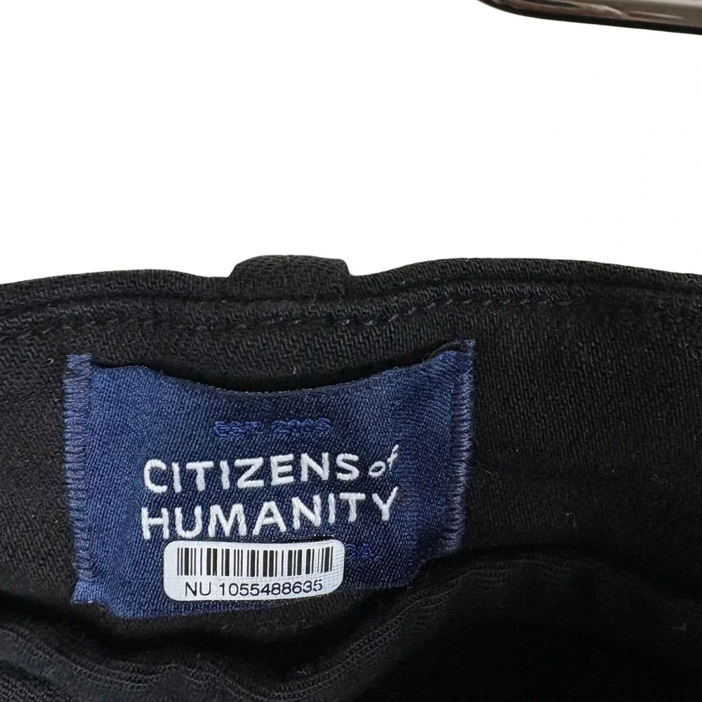 Citizens of Humanity Avedon Maternity Skinny Jeans Black Elastic Side Panel 29